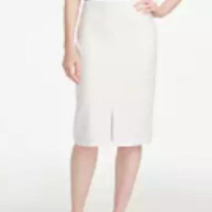 Ann Taylor | Pinstriped Front Slit Pencil Skirt